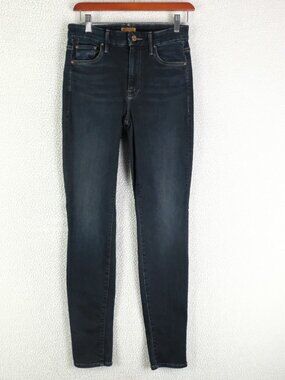 Mother Jeans Womens 25 Blue Skinny Dark Wash High Rise Lightweight Stretch